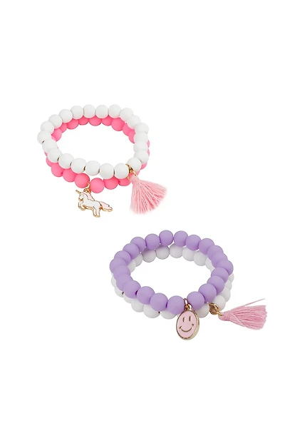 Pretty Pastel Soft Touch Bracelet 2pc