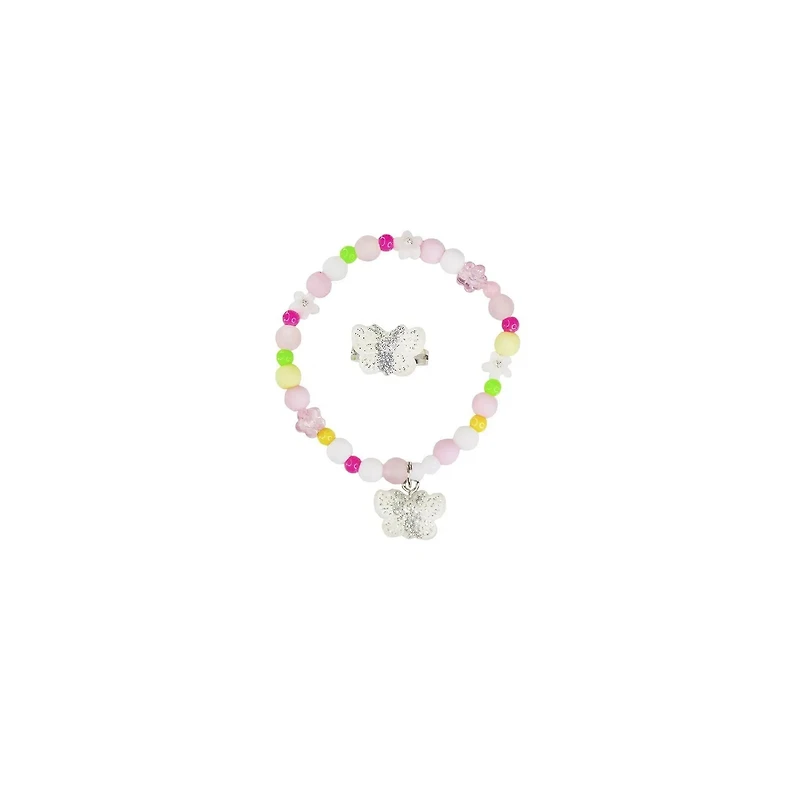 Sparkle Butterfly Bracelet & Ring Set