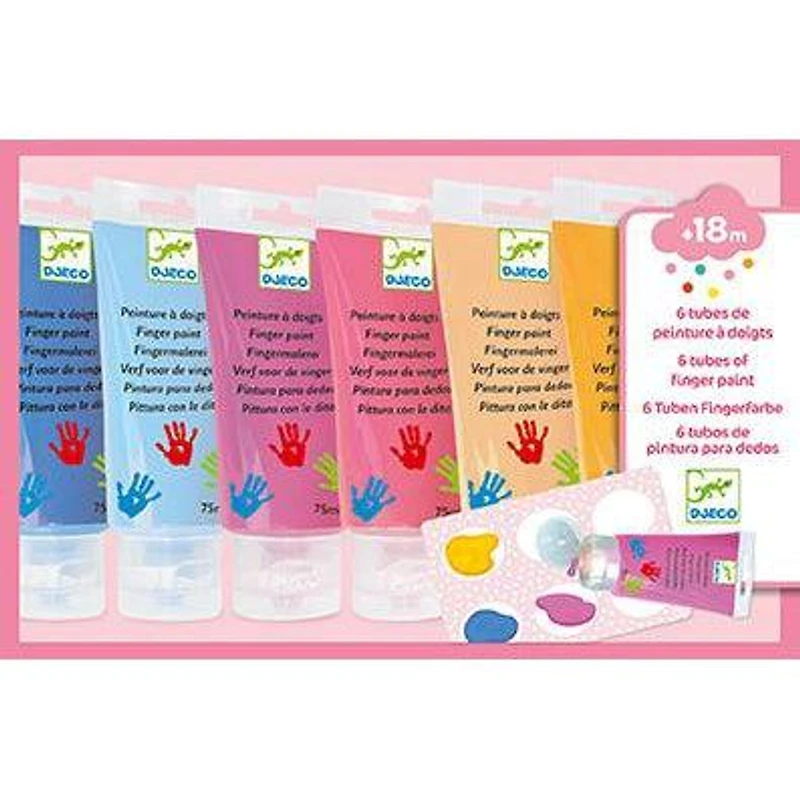 6 Finger Paint Tubes - Sweet