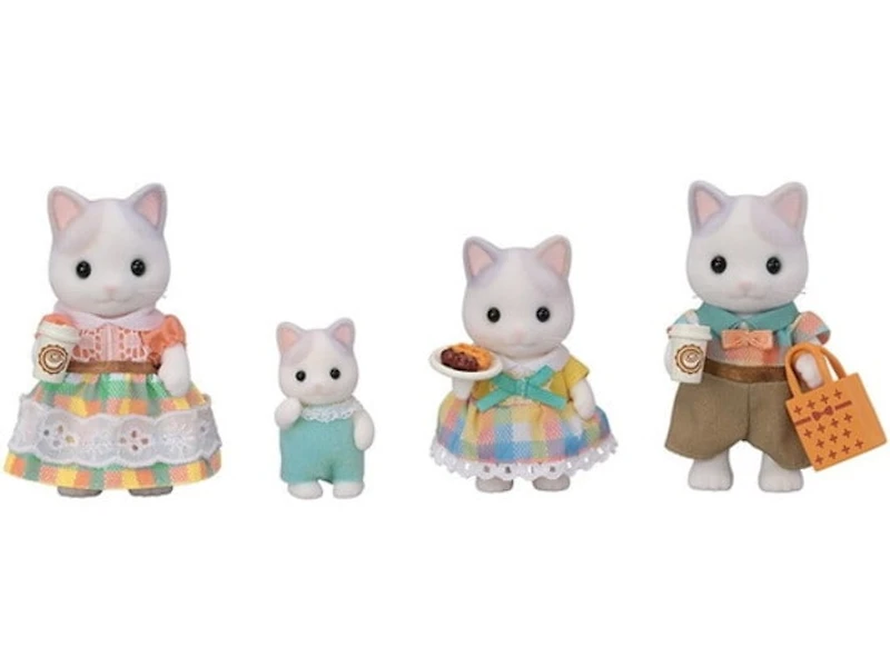 Calico Critters Latte Cat Family