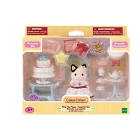 Calico Critters Party Time - Tuxedo Cat Girl