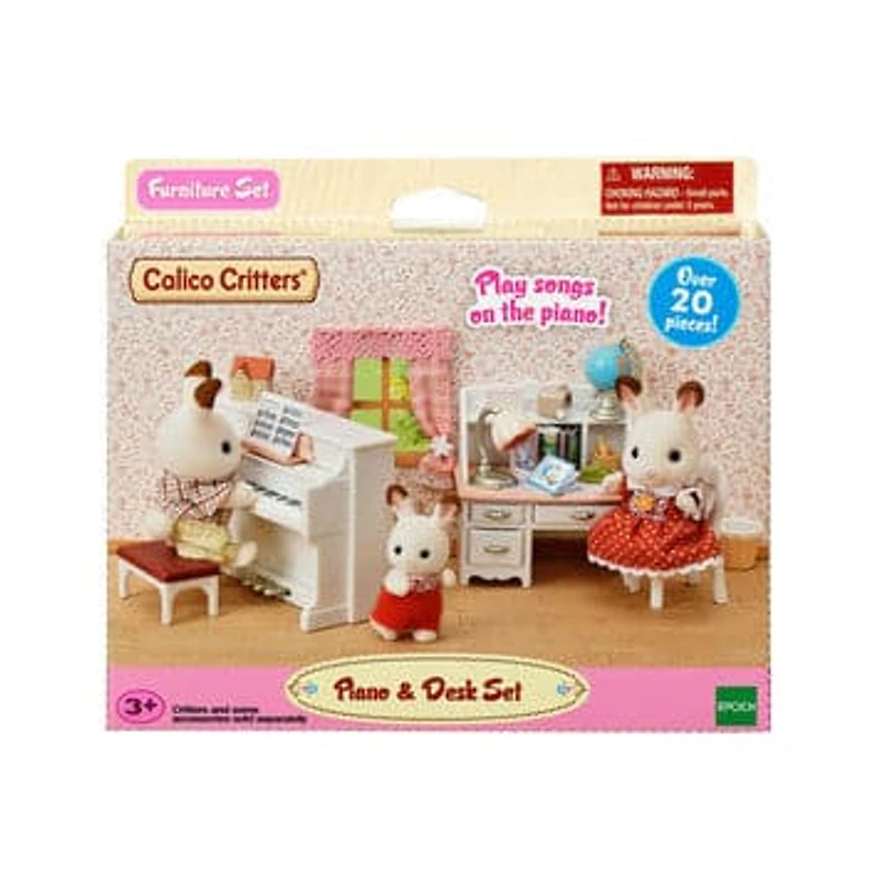 Calico Critters Piano & Desk Set