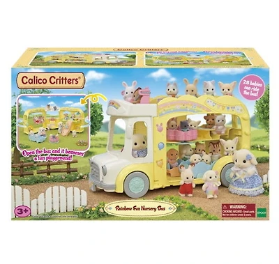 Calico Critters Rainbow Fun Nursery Bus