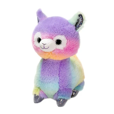 10.5" Rainbow Sherbet Standing Llama