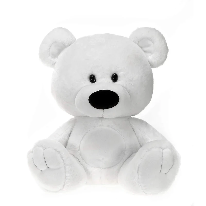 15" Sitting Bear - White