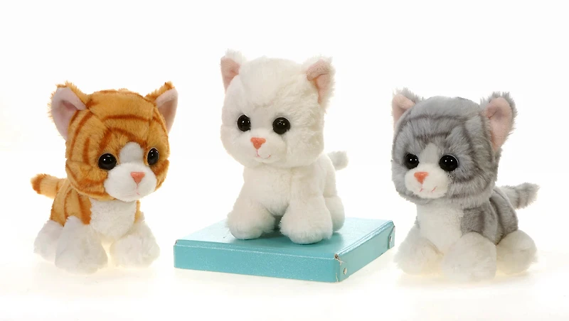 7" Floppy Beanbag Cats