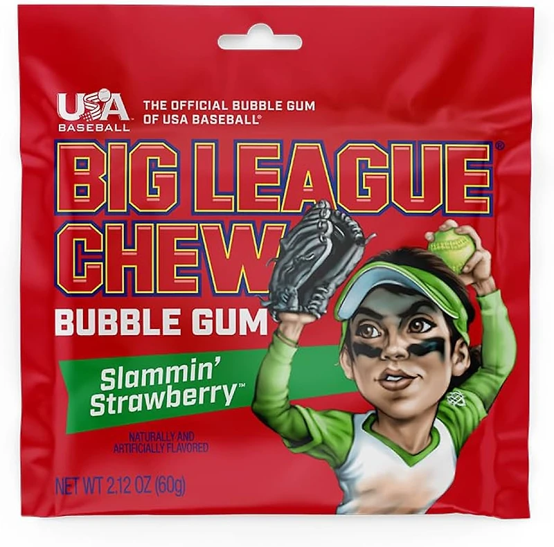 Big League Chew Slammin Strawberry