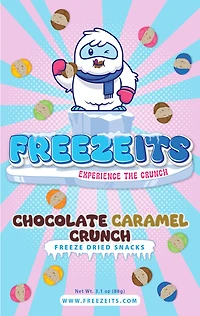 FREEZEITS Chocolate Caramel Crunch 3.1 oz. Bag