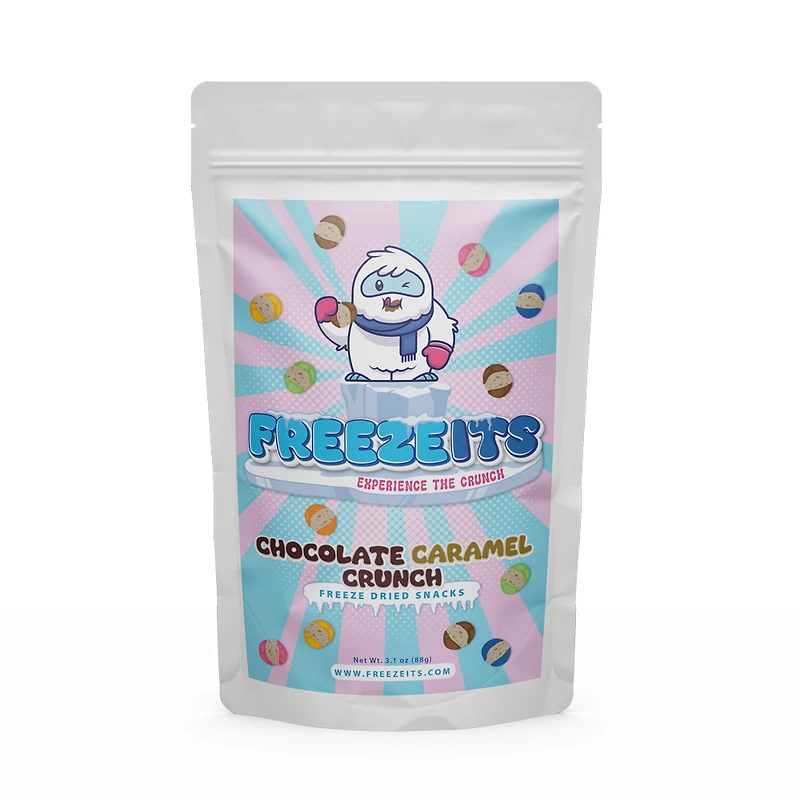 FREEZEITS Chocolate Caramel Crunch 3.1 oz. Bag