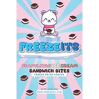 FREEZEITS Neapolitan Ice Cream Sandwich Bites 2.4 oz. Bag