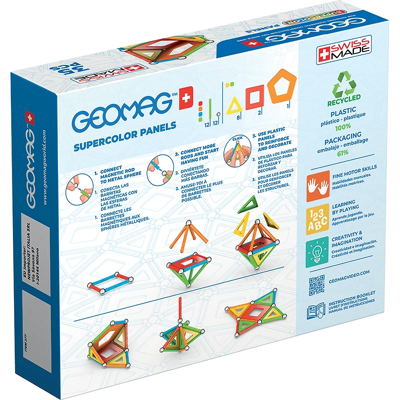 Geomag Supercolor Panels Recycled 35 Pieces