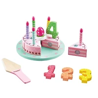 Wooden Birthday Cake Set