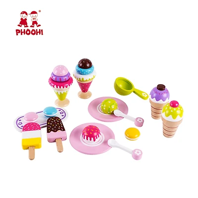 Wooden Ice Cream Set