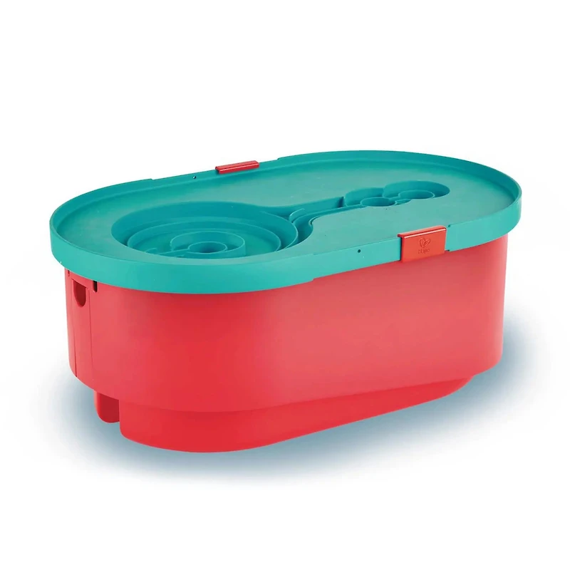 Hape Quadrilla Stack Track Bucket Set Wooden Marble Run Blocks