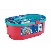 Hape Quadrilla Stack Track Bucket Set Wooden Marble Run Blocks