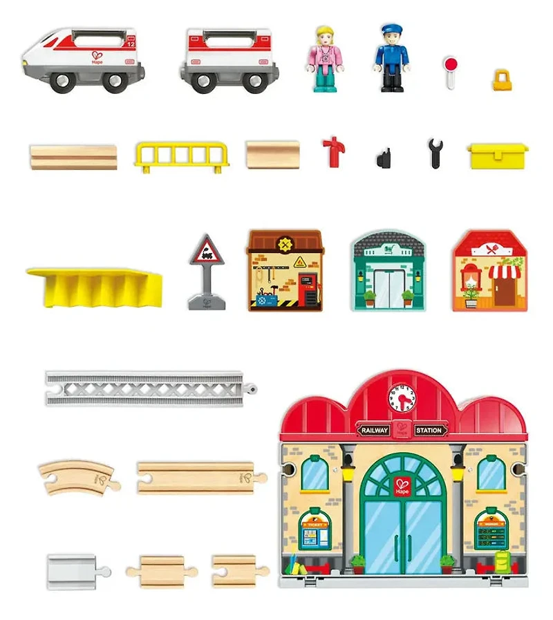 Portable Train Station Set