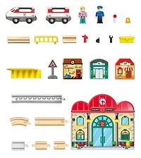 Portable Train Station Set