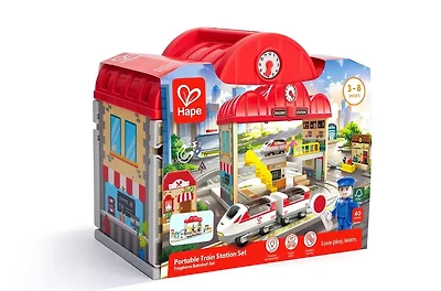 Portable Train Station Set