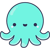 Baby Octopus 4" Sticker