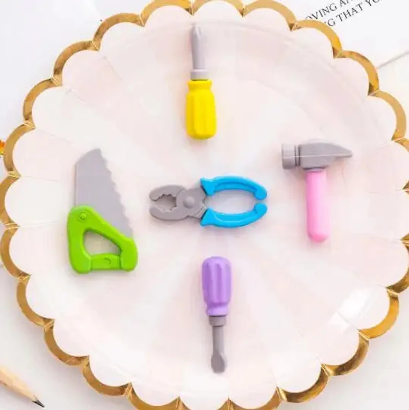 Tool Set Mini Erasers Card