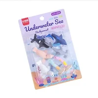 Underwater Sea Mini Erasers Card