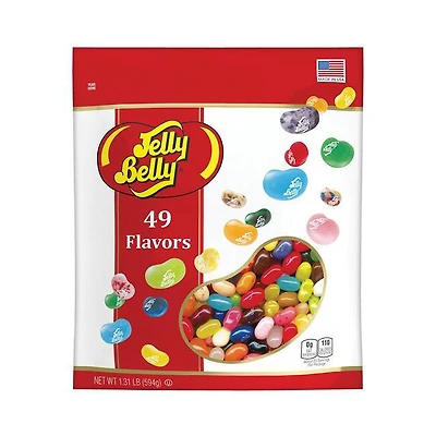 49 Assorted Jelly Bean Flavors 1.31 lb Pouch Bag