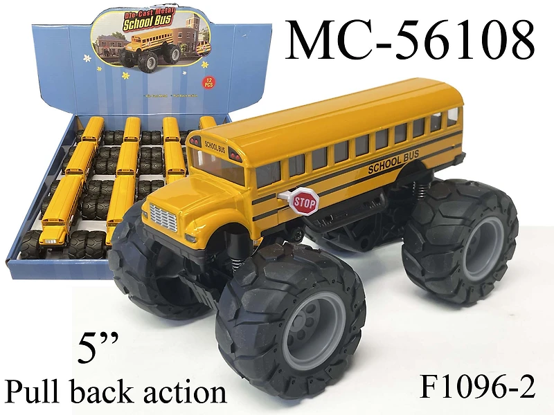 5" Diecast Big Wheel School Bus