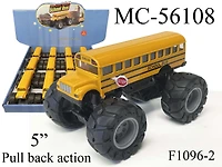 5" Diecast Big Wheel School Bus