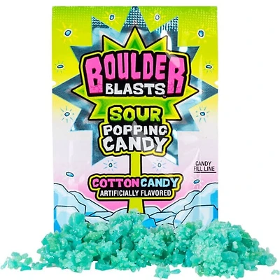 Boulder Blast Sour Cotton Candy Popping Candy - Single