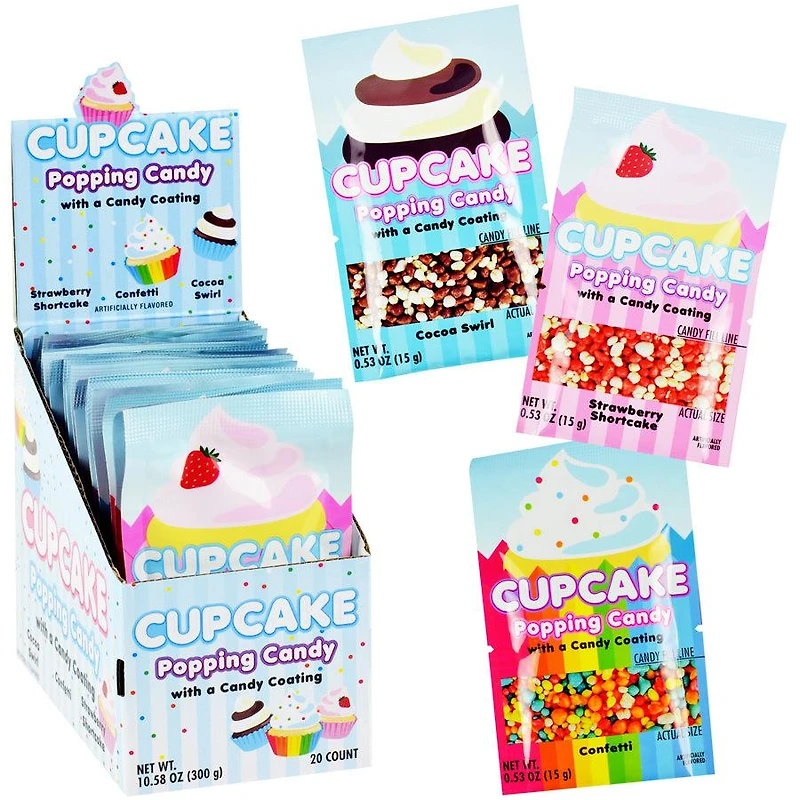 Cupcake Coated Popping Candy