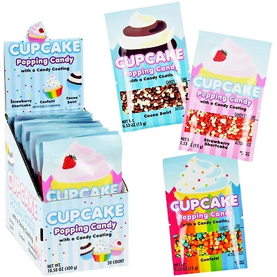 Cupcake Coated Popping Candy