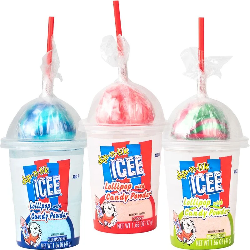 ICEE Dip-N-Lik Lollipop and Candy Powder