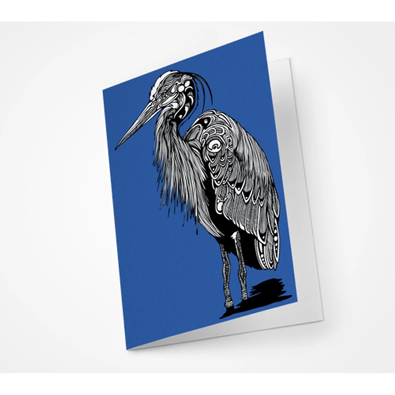 Great Blue Heron Blank Notecard