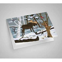 Winter Moose Blank Card