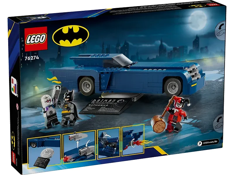 LEGO - Batman with the Batmobile vs. Harley Quinn and Mr. Freeze