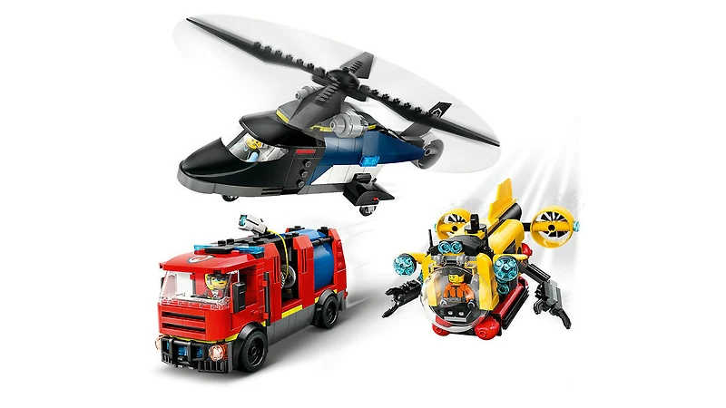 LEGO City - Helicopter, Fire Truck and Submarine