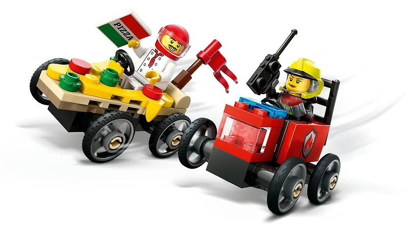 LEGO City - Pizza vs. Fire Truck Race Car Pack