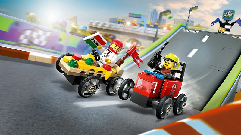 LEGO City - Pizza vs. Fire Truck Race Car Pack