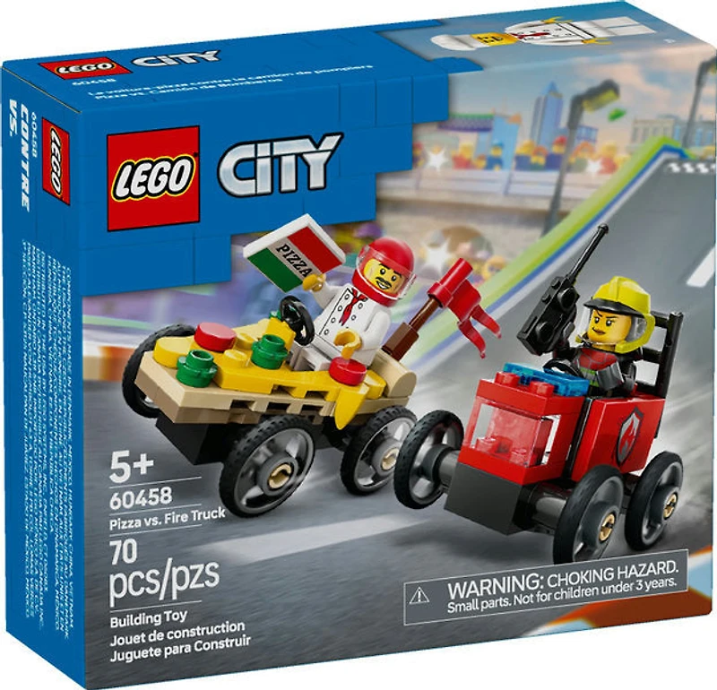 LEGO City - Pizza vs. Fire Truck Race Car Pack
