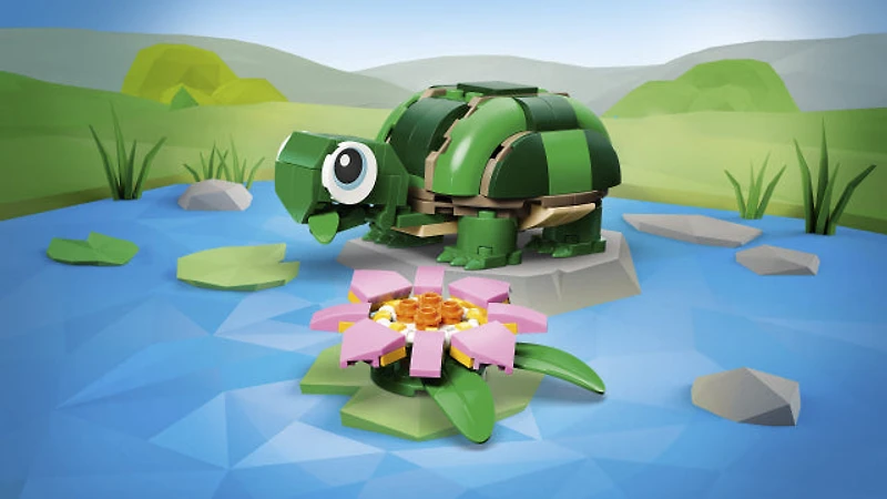 LEGO Creator 3in1 - Turtle with a Water Lily Flower