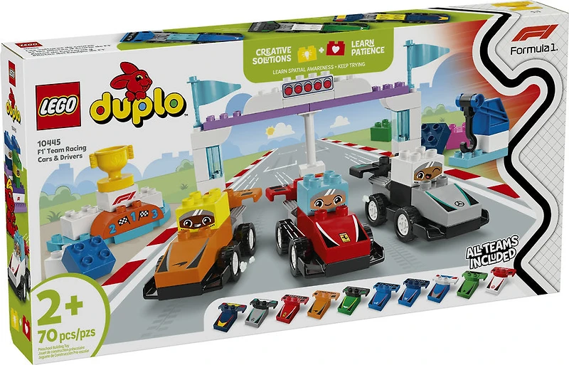 LEGO DUPLO - F1 Team Race Cars & Drivers