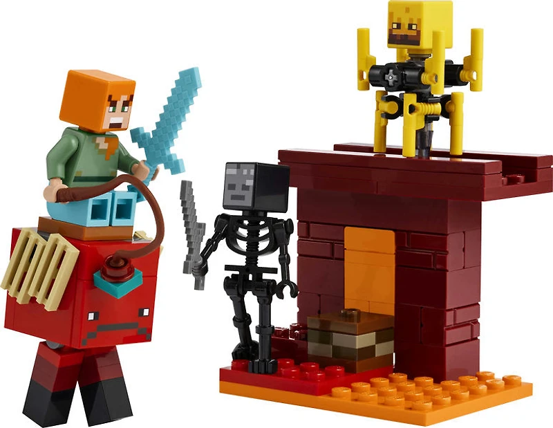 LEGO Minecraft - The Nether Lava Battle
