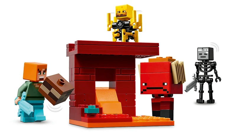 LEGO Minecraft - The Nether Lava Battle