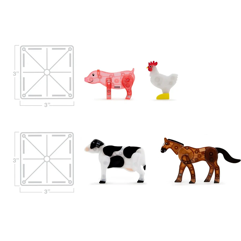 Magna-Tiles Farm Animals 25 Piece set