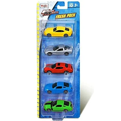 1:64 3" Fresh Metal 100 Fresh Five Cars Assorted Styles