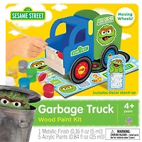 Classic Wood Paint Kit - Sesame Street Garbage Truck