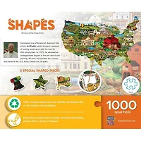 Contours - America the Beautiful - 1000 Piece Shaped Puzzle