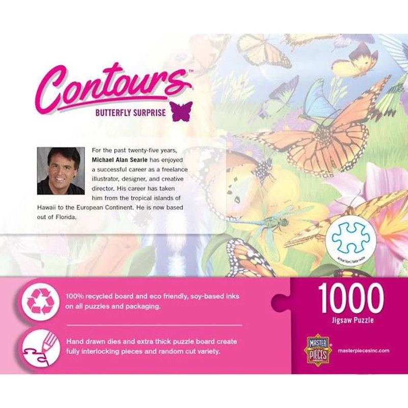 Contours - Butterfly Surprise - 1000 Piece Shaped Puzzle