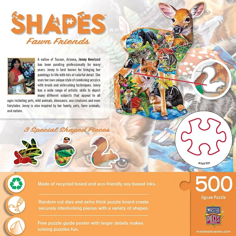 Contours - Fawn Friends - 500 Piece Shaped Puzzle