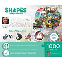Contours - Happy Campers - 1000 Piece Shaped Puzzle